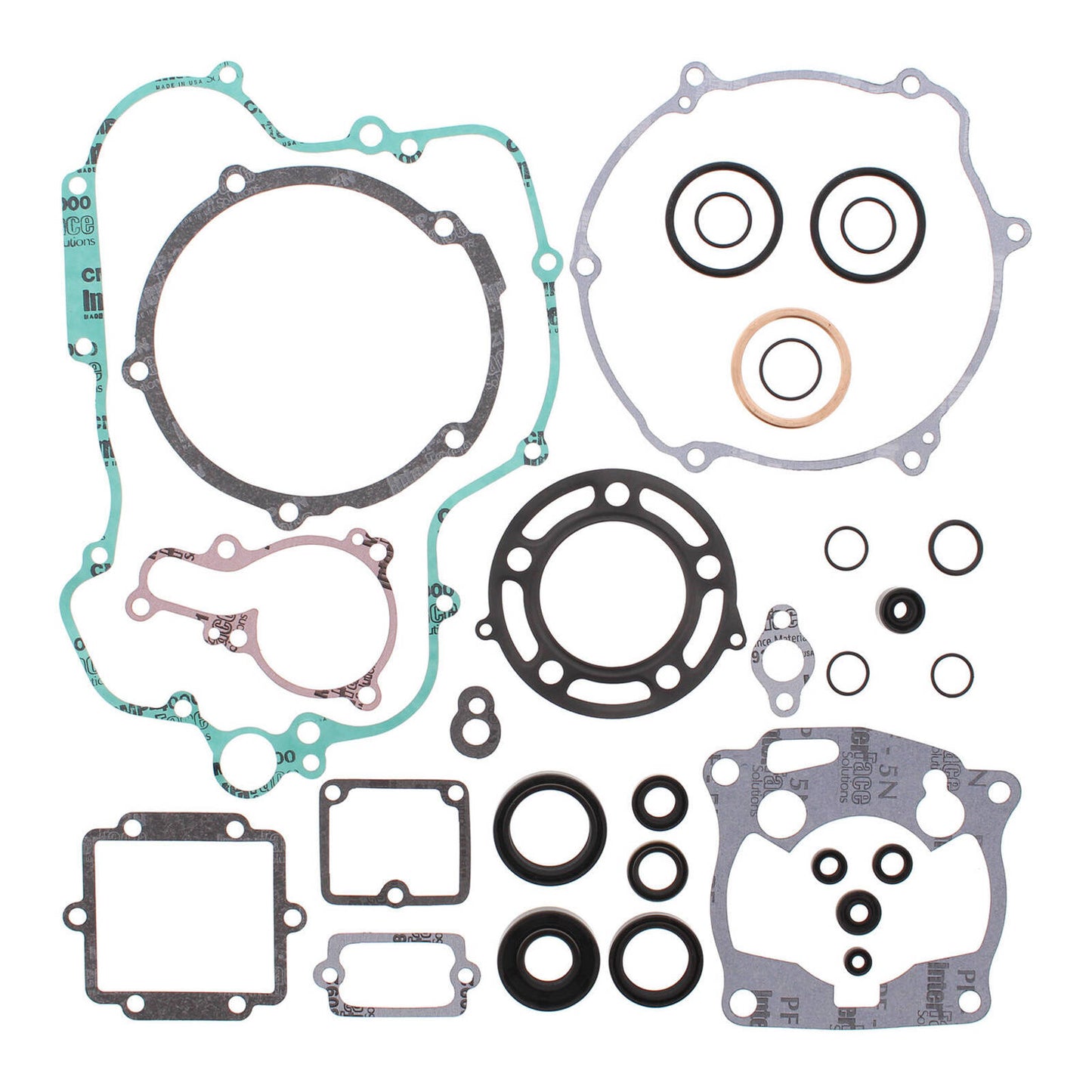 VERTEX COMPLETE GASKET SET W/ OIL SEALS KAWASAKI
