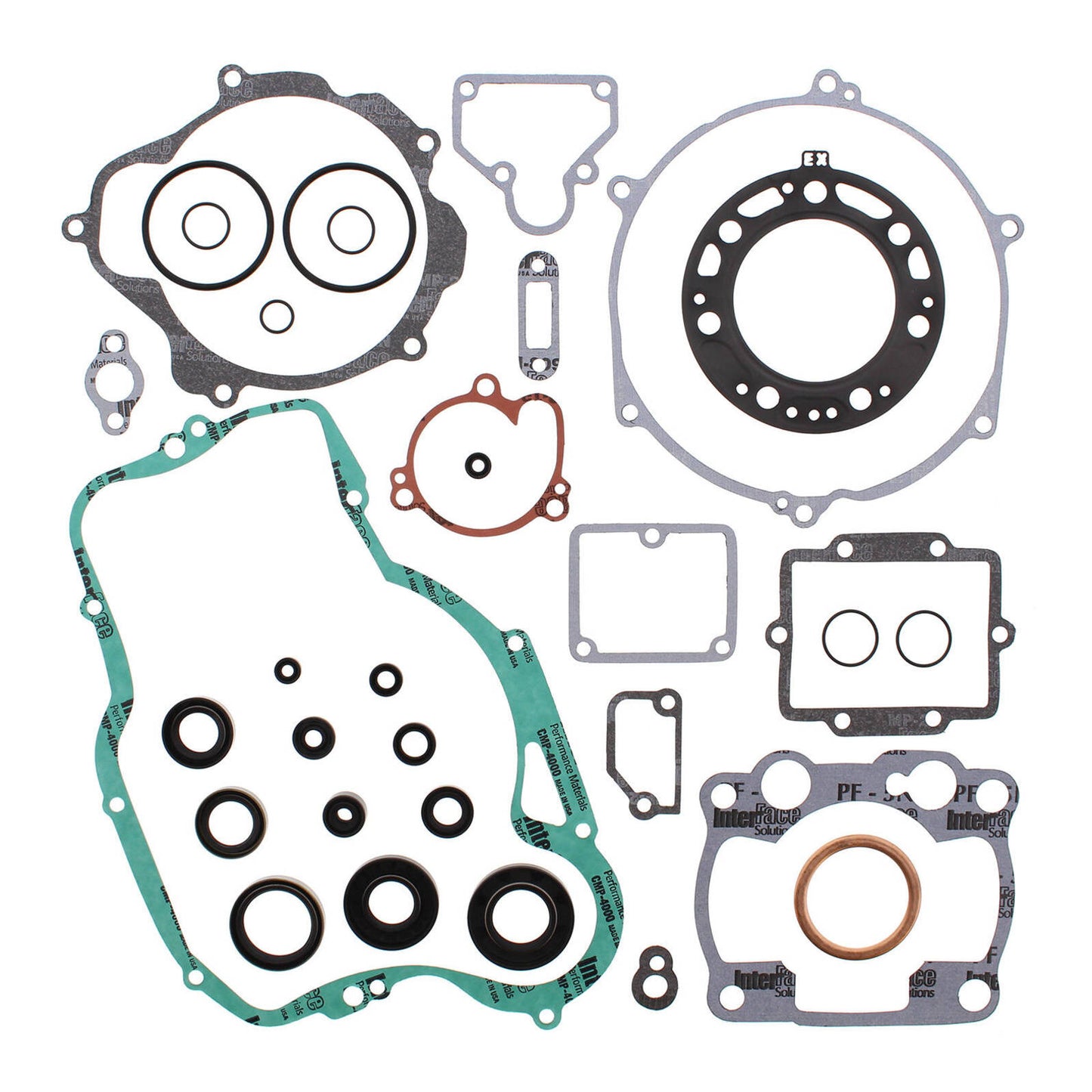 VERTEX COMPLETE GASKET SET W/ OIL SEALS KAWASAKI