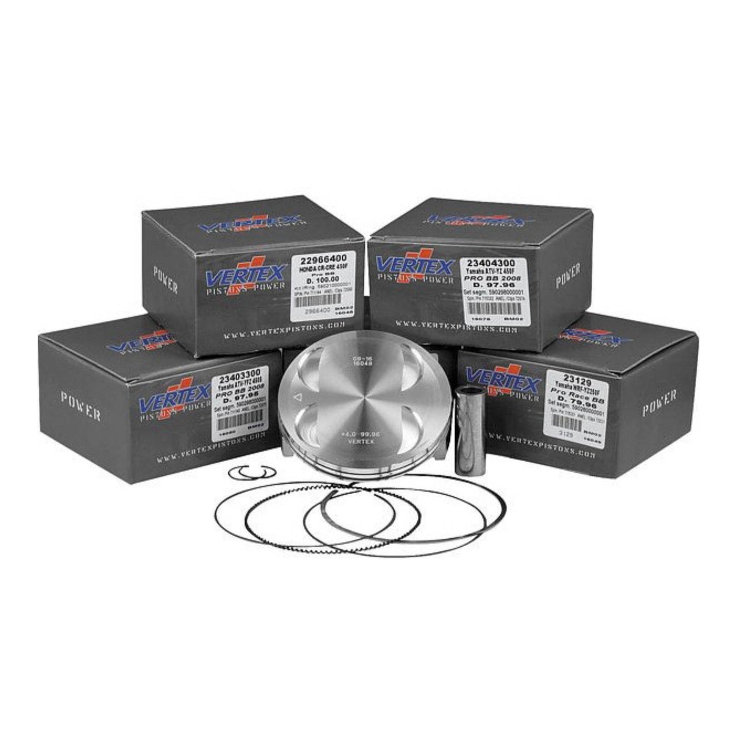 Vertex Top End Rebuild Kit - Forged Piston (B)