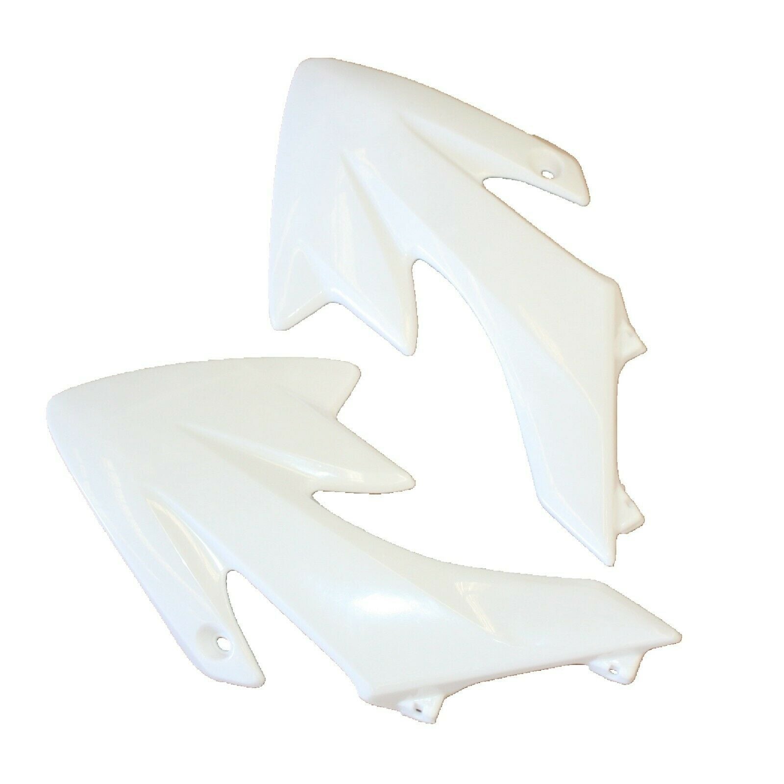 WHITE Plastic Front Tank Side Guard Fender Fairing CRF50 STYLE PIT PRO Dirt Bike