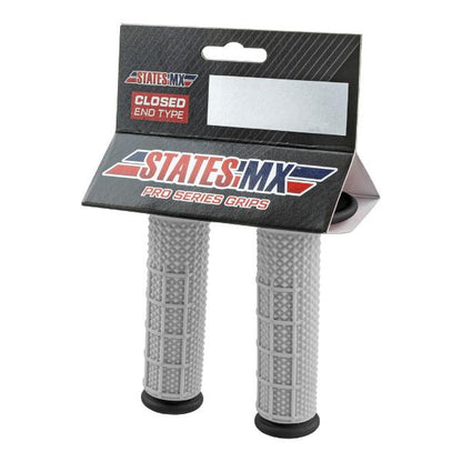 STATES MX Pro Series Grips Micro Diamond Half Waffle Black