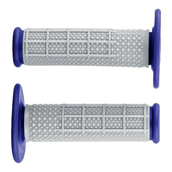 STATES MX Pro Series Grips Micro Diamond Half Waffle Blue