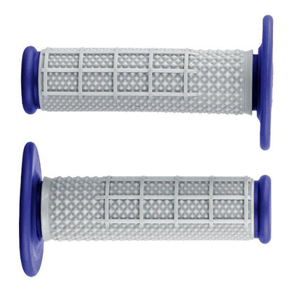 STATES MX Pro Series Grips Micro Diamond Half Waffle Blue