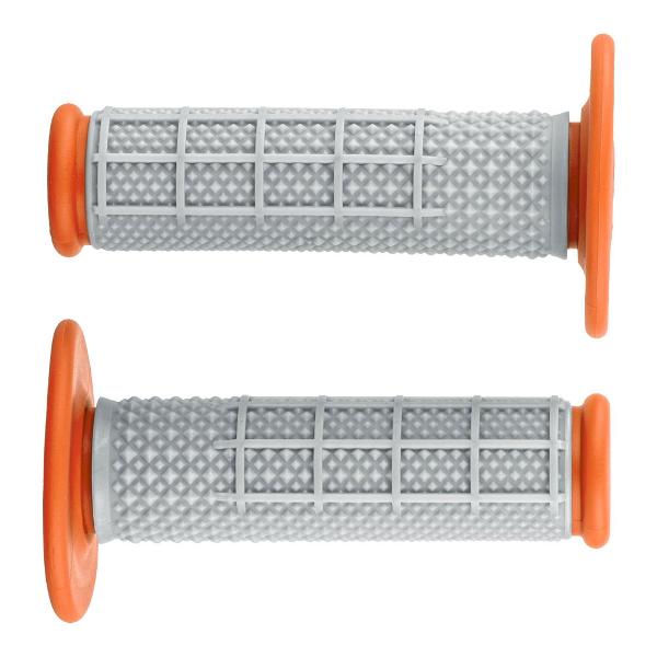 STATES MX Pro Series Grips Micro Diamond Half Waffle Orange
